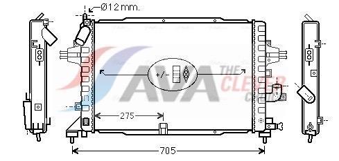 Radiateur moteur (Radiateur de refroidissement) AVA Deutschland GmbH ref. OLA2383