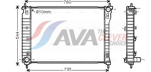 Radiateur moteur (Radiateur de refroidissement) AVA Deutschland GmbH ref. OLA2435