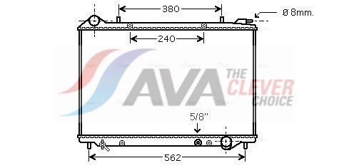 Radiateur moteur (Radiateur de refroidissement) AVA Deutschland GmbH ref. OLA2441