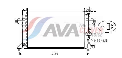 Radiateur moteur (Radiateur de refroidissement) AVA Deutschland GmbH ref. OLA2444