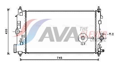 Radiateur moteur (Radiateur de refroidissement) AVA Deutschland GmbH ref. OLA2591