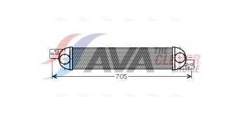 Intercooler permutador ar-ar AVA Deutschland GmbH ref. OLA4392