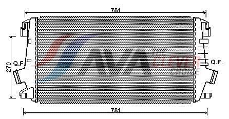 Intercooler, échangeur (Refroidisseur d'air) AVA Deutschland GmbH ref. OLA4550