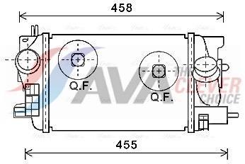 Intercooler permutador ar-ar AVA Deutschland GmbH ref. OLA4593