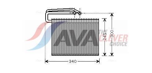 Evaporateur climatisation AVA Deutschland GmbH ref. OLV399