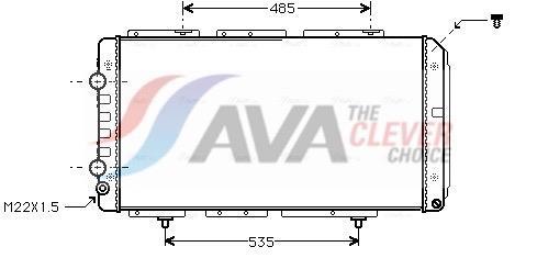 Radiateur moteur (Radiateur de refroidissement) AVA Deutschland GmbH ref. PE2150
