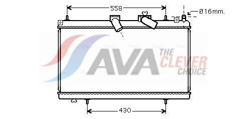 Radiateur moteur (Radiateur de refroidissement) AVA Deutschland GmbH ref. PE2296