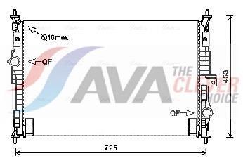 Radiateur moteur (Radiateur de refroidissement) AVA Deutschland GmbH ref. PE2386
