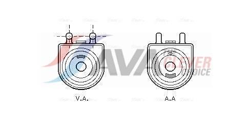Radiateur d'huile moteur (Refroidisseur d'huile moteur) AVA Deutschland GmbH ref. PE3271