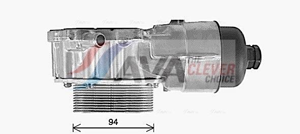 Radiateur d'huile moteur (Refroidisseur d'huile moteur) AVA Deutschland GmbH ref. PE3396H