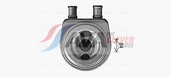 Radiateur d'huile moteur (Refroidisseur d'huile moteur) AVA Deutschland GmbH ref. PE3422