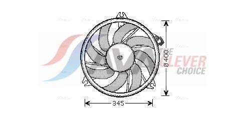 Ventilateur de refroidissement du moteur (Motoventilateur) AVA Deutschland GmbH ref. PE7520