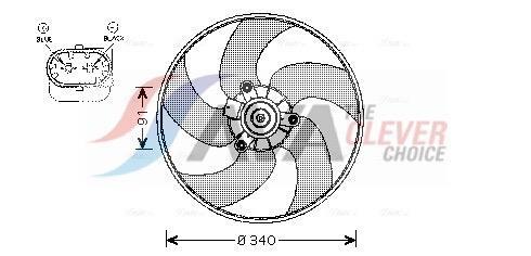 Ventilador do motor AVA Deutschland GmbH ref. PE7522