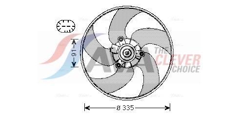 Ventilador do motor AVA Deutschland GmbH ref. PE7553