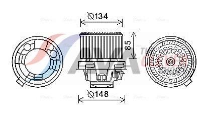 Ventilador habitáculo AVA Deutschland GmbH ref. PE8374