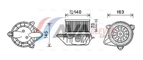 Ventilador habitáculo AVA Deutschland GmbH ref. PE8375