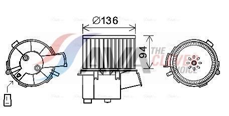Ventilador habitáculo AVA Deutschland GmbH ref. PE8377
