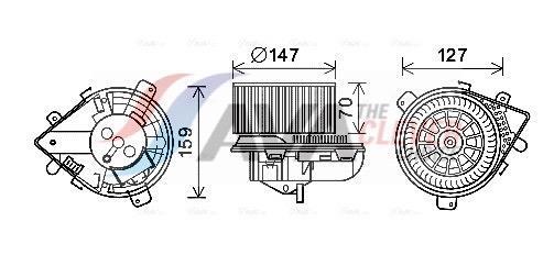 Ventilador habitáculo AVA Deutschland GmbH ref. PE8393