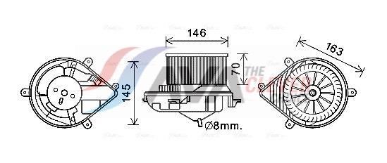 Ventilador habitáculo AVA Deutschland GmbH ref. PE8394