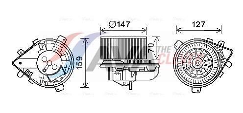 Ventilador habitáculo AVA Deutschland GmbH ref. PE8395