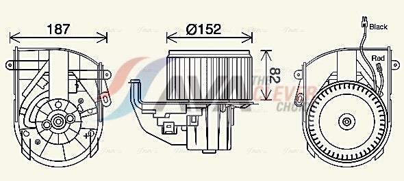 Ventilador habitáculo AVA Deutschland GmbH ref. PE8414