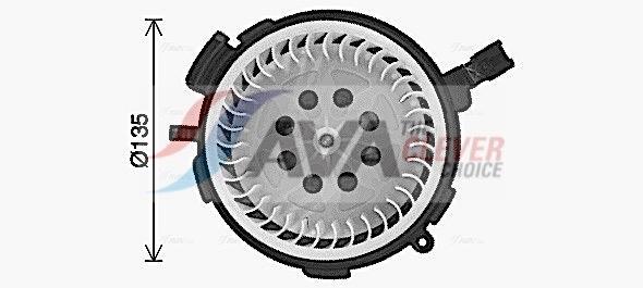 Pulseur d'air habitacle (Ventilateur habitacle) AVA Deutschland GmbH ref. PE8425