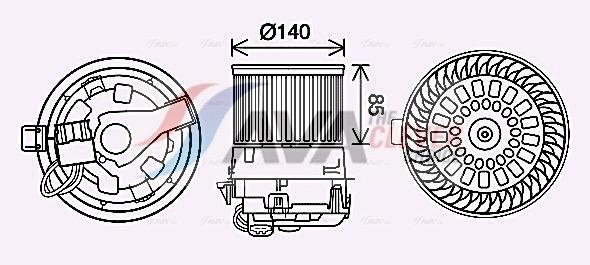 Ventilador habitáculo AVA Deutschland GmbH ref. PE8558