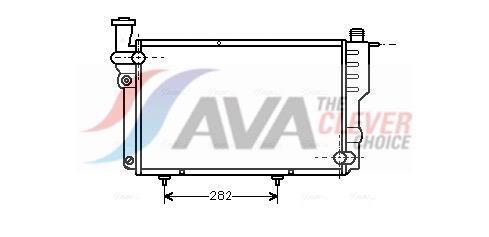 Radiateur moteur (Radiateur de refroidissement) AVA Deutschland GmbH ref. PEA2096