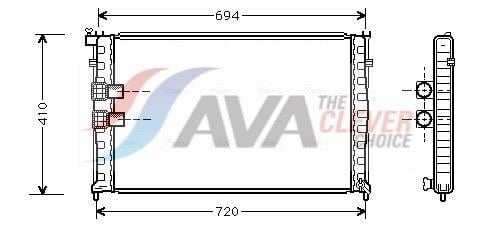 Radiateur moteur (Radiateur de refroidissement) AVA Deutschland GmbH PEA2176