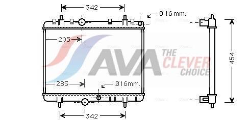 Radiateur moteur (Radiateur de refroidissement) AVA Deutschland GmbH ref. PEA2241