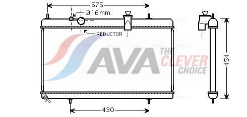 Radiateur moteur (Radiateur de refroidissement) AVA Deutschland GmbH ref. PEA2256