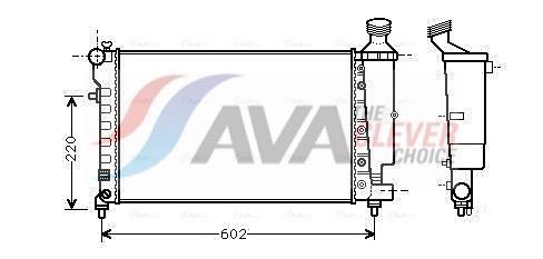 Radiateur moteur (Radiateur de refroidissement) AVA Deutschland GmbH ref. PEA2262