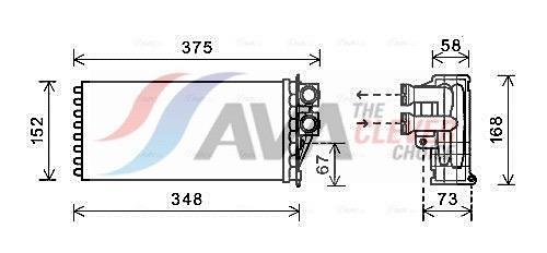 Radiateur de chauffage AVA Deutschland GmbH ref. PEA6359
