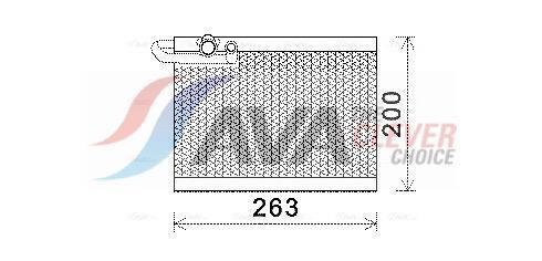 Evaporateur climatisation AVA Deutschland GmbH ref. PEV351