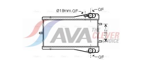 Radiateur moteur (Radiateur de refroidissement) AVA Deutschland GmbH ref. PR2044