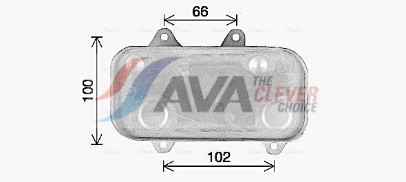 Radiador de aceite, transmisión automática AVA Deutschland GmbH PR3097