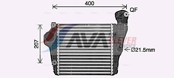 Intercooler permutador ar-ar AVA Deutschland GmbH ref. PR4098
