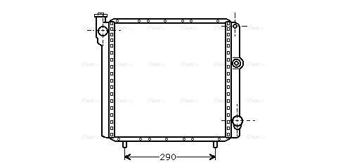 Radiateur moteur (Radiateur de refroidissement) AVA Deutschland GmbH ref. RT2017