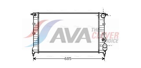 Radiateur moteur (Radiateur de refroidissement) AVA Deutschland GmbH ref. RT2115