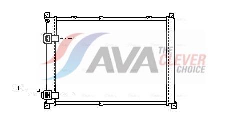 Radiateur moteur (Radiateur de refroidissement) AVA Deutschland GmbH ref. RT2140