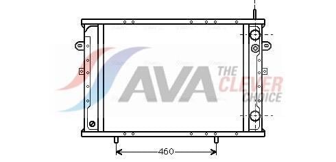 Radiateur moteur (Radiateur de refroidissement) AVA Deutschland GmbH ref. RT2171