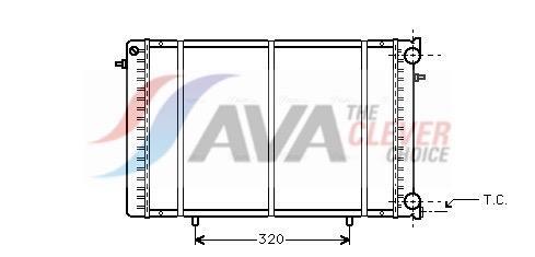 Radiateur moteur (Radiateur de refroidissement) AVA Deutschland GmbH ref. RT2239