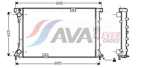 Radiateur moteur (Radiateur de refroidissement) AVA Deutschland GmbH ref. RT2313
