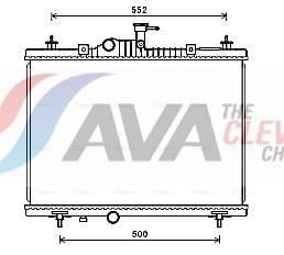 Radiateur moteur (Radiateur de refroidissement) AVA Deutschland GmbH ref. RT2603