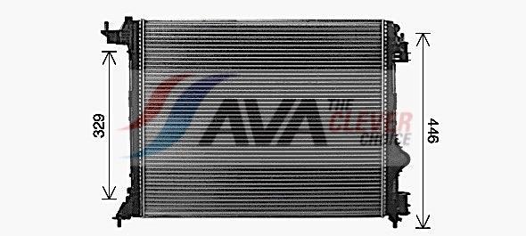 Radiateur moteur (Radiateur de refroidissement) AVA Deutschland GmbH ref. RT2645