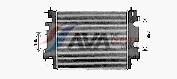 Radiateur moteur (Radiateur de refroidissement) AVA Deutschland GmbH ref. RT2659