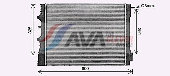 Radiateur moteur (Radiateur de refroidissement) AVA Deutschland GmbH RT2667