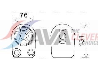 Radiateur d'huile moteur (Refroidisseur d'huile moteur) AVA Deutschland GmbH ref. RT3607