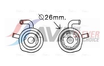 Radiateur d'huile moteur (Refroidisseur d'huile moteur) AVA Deutschland GmbH ref. RT3611
