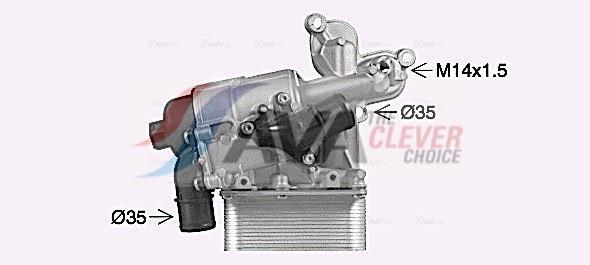 Radiateur d'huile moteur (Refroidisseur d'huile moteur) AVA Deutschland GmbH ref. RT3631H